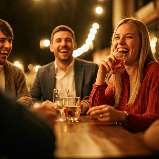 Friends enjoying each other's company at a sokkie